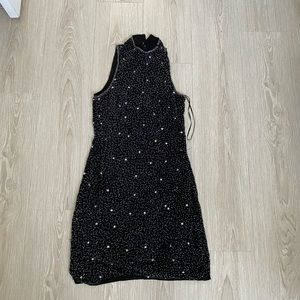 ASOS Beaded High Neck Mini Dress, US size 4